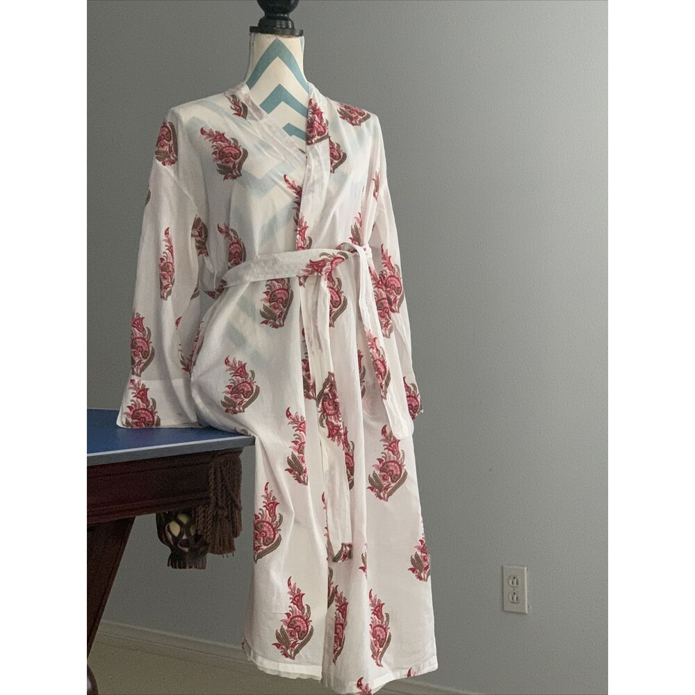 Anthropologie Block Print House Robe S